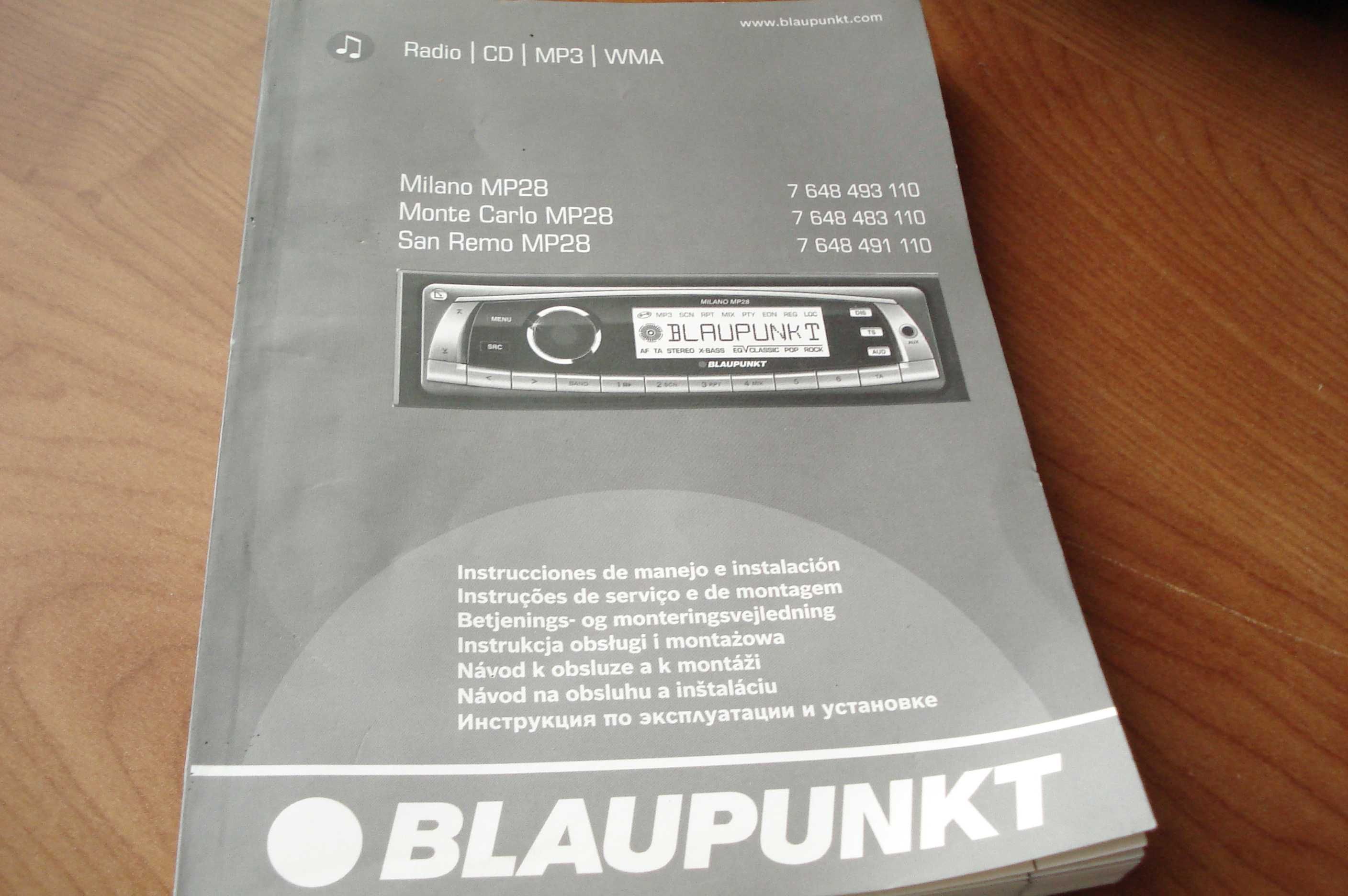 Instrukcja obsługi do radia samochodowego Blaupunkt - sprzedam