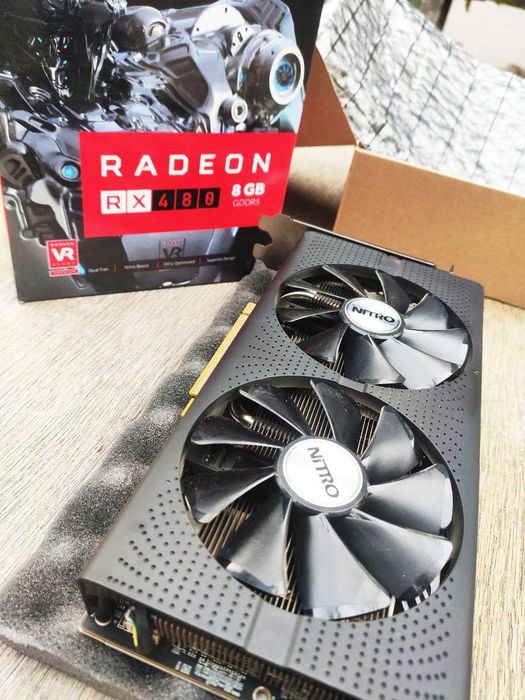 Sapphire Nitro+ RX 480 8Gb состояние идеальное