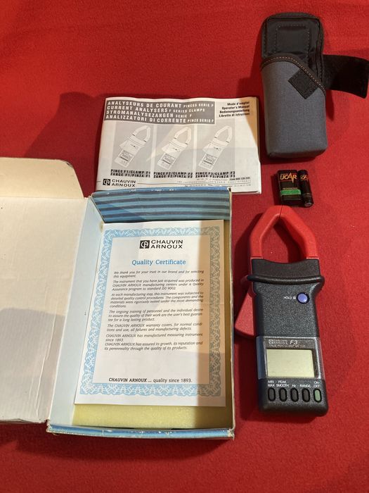 Pinça amperimetrica, Chauvin Arnoux