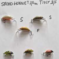 Woblery Salmo Hornet 3,5 cm. 3 szt.  Salmo Tiny 3 szt. 3/F