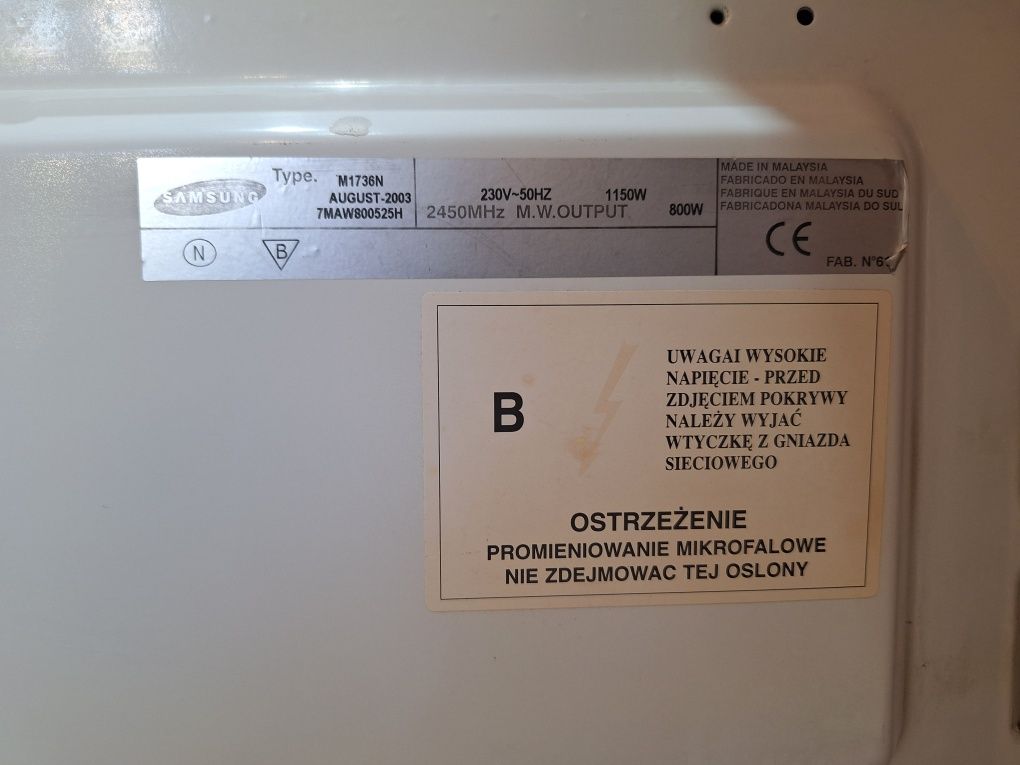 Mikrofalówka samsung