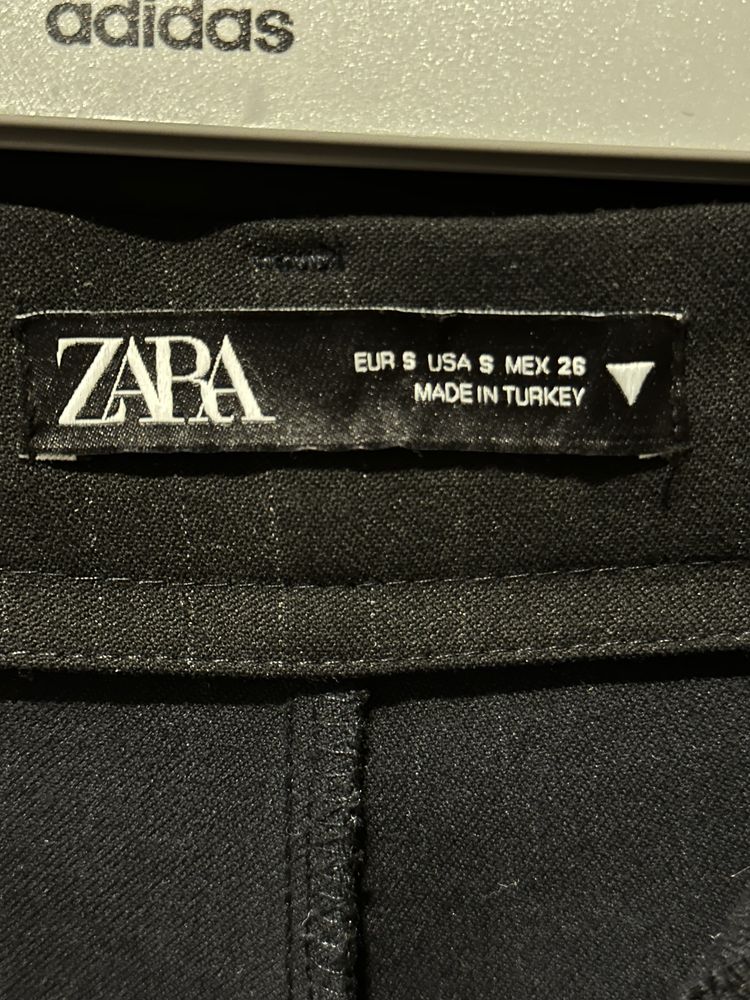 Брюки палацо женские zara, штаны класические в полоску черные,брюки