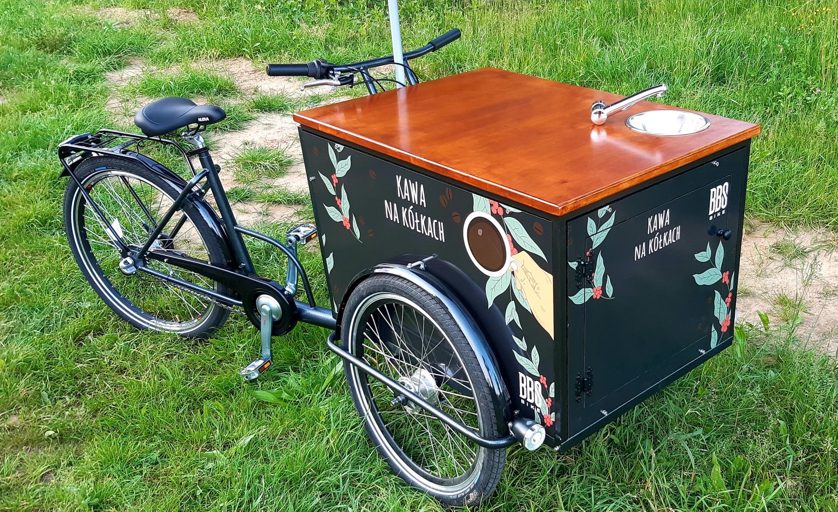 Riksza do kawy, rower gastronomiczny, "kawa na kołach"