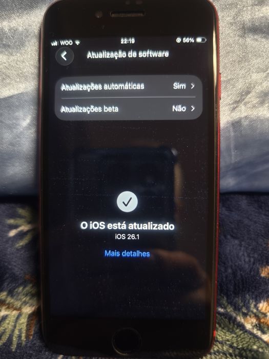 iPhone SE Vermelho ( Bateria 100% )