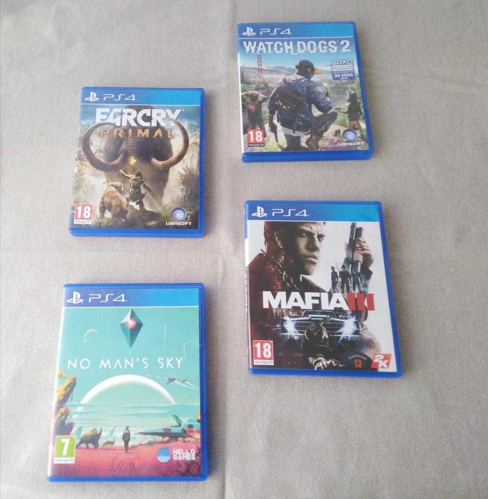 Playstation PS4 c/ acessórios + Jogos