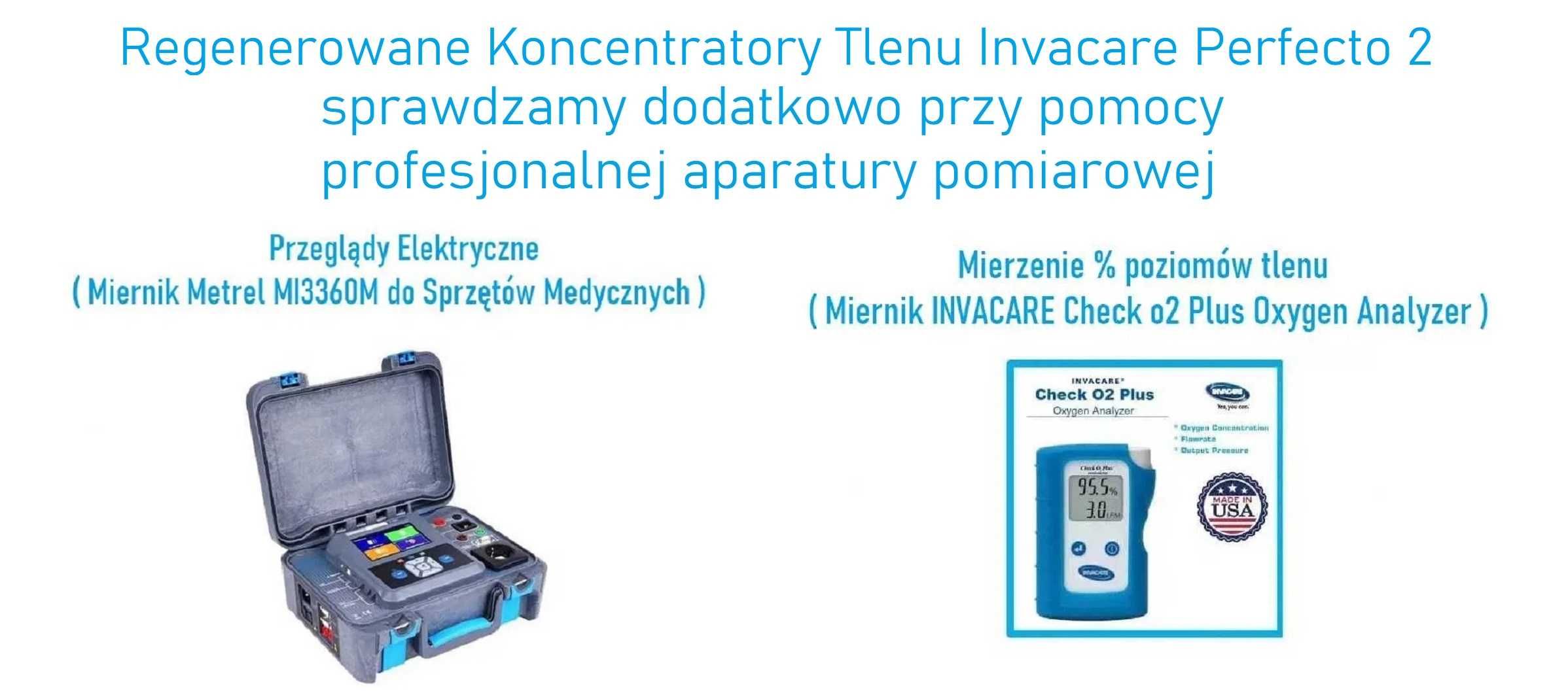 Koncentrator Tlenu 95.6%, Invacare Perfecto 2, Pełna Gwarancja 12 msc.