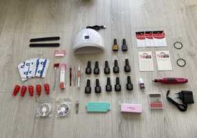 Kit para unhas de gel branco /rosa