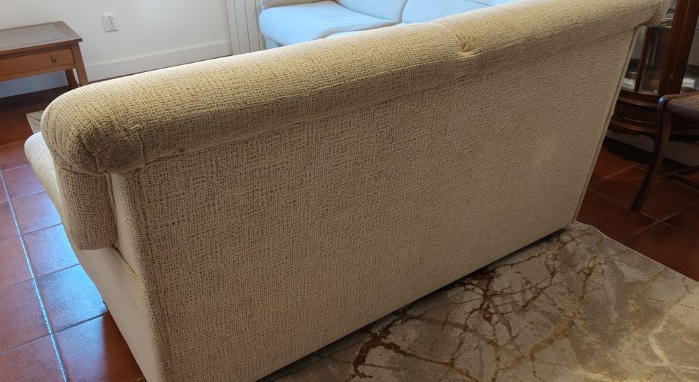 Sofa bege 185 cm excelente estado