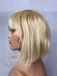 Peruka jasny blond platynowy włosy naturalne