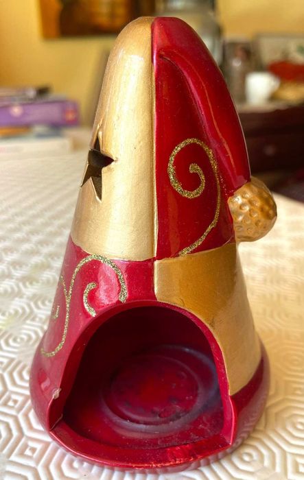 Natal - decoração com suporte para vela