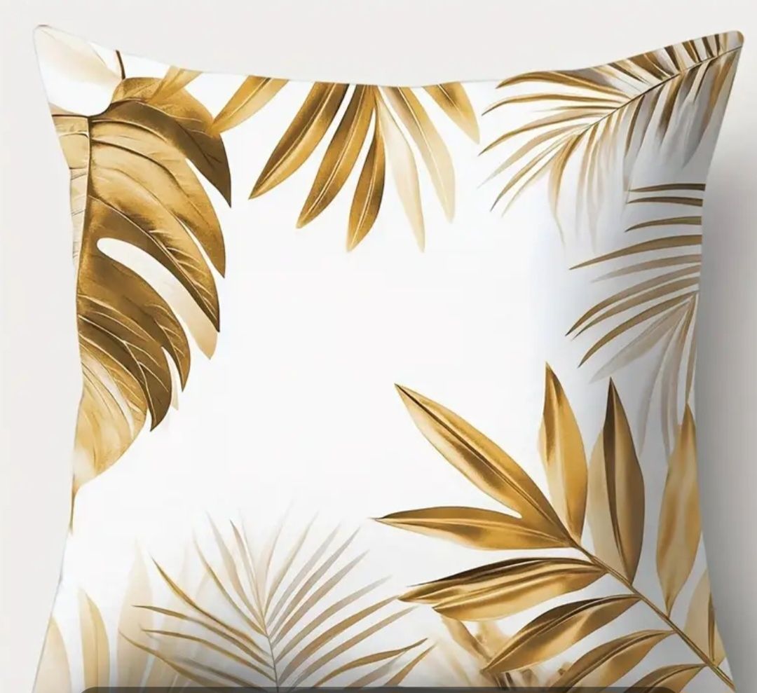 Zestaw 4 ozdobnych poszewek na poduszki - 45 cm x 45 cm. Nowe