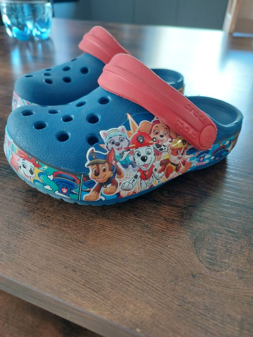 CROCS psi patrol Super stan klapki Sandały chłopięce ORYGINALNE 23-24