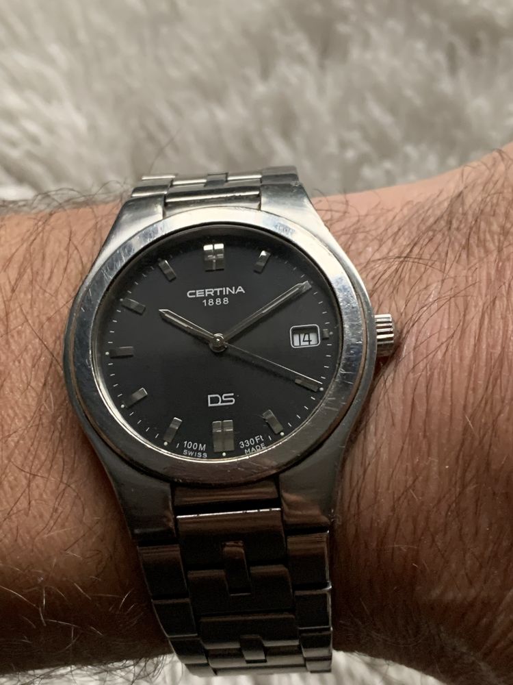 Zegarek Certina DS Quartz   37mm stalowa szafir