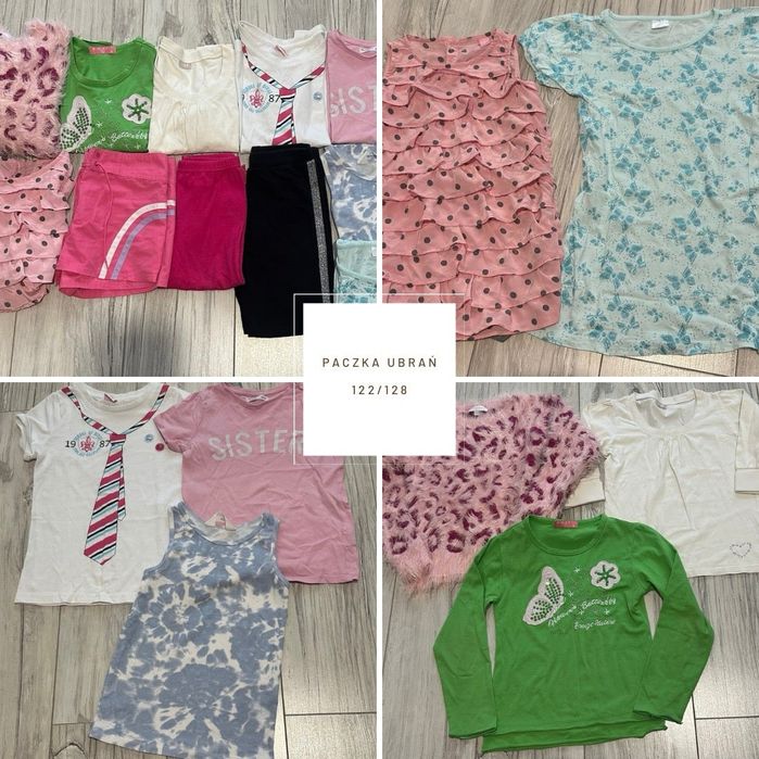 Paczka ubranek dla dziewczynki 122-128