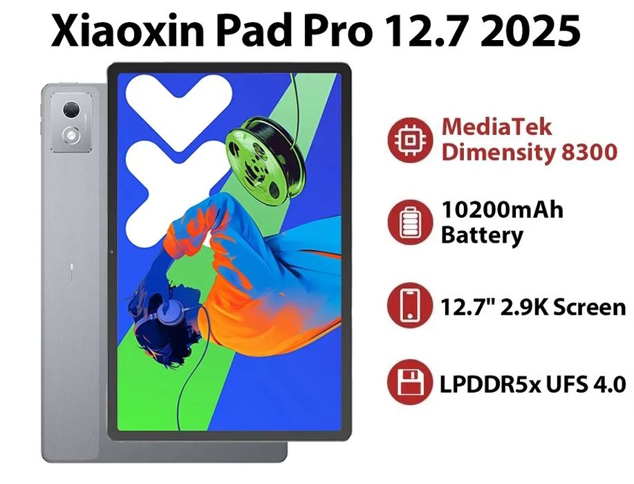 НОВИЙ Lenovo Xiaoxin Pad Pro 12.7 2025 8/256 + чохол