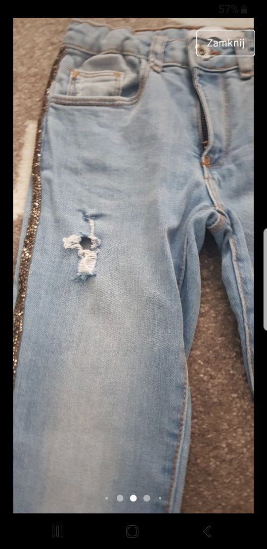 Spodnie jeans Zara