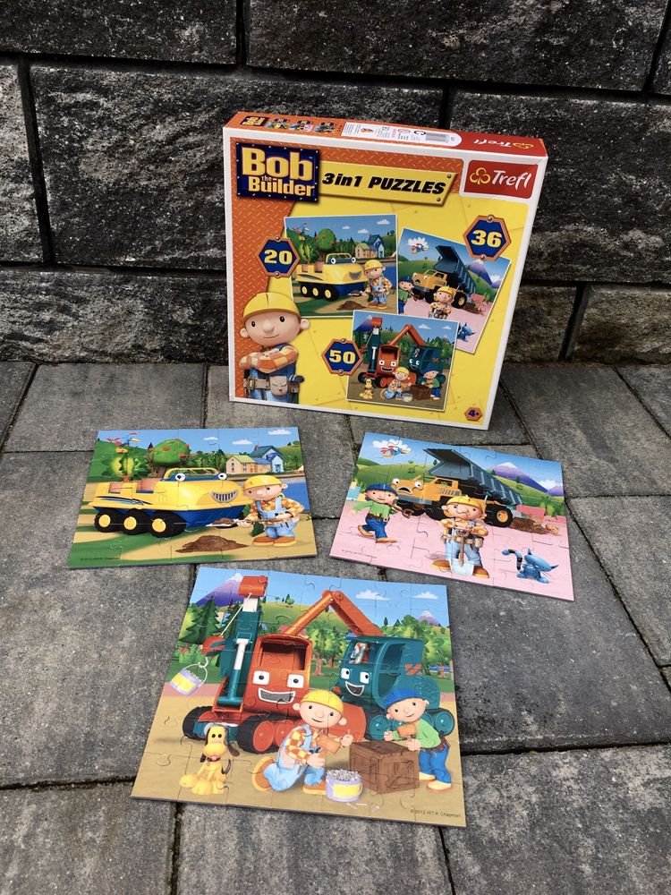 PUZZLE TREFL - „Bob Budowniczy” 3w1  106 elementów