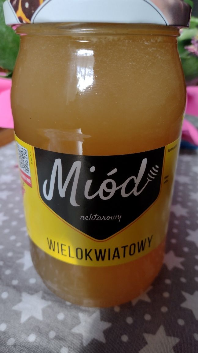 Miód naturalny.. Wielokwiatowy i rzepakowy .Zestaw trzech miodów .