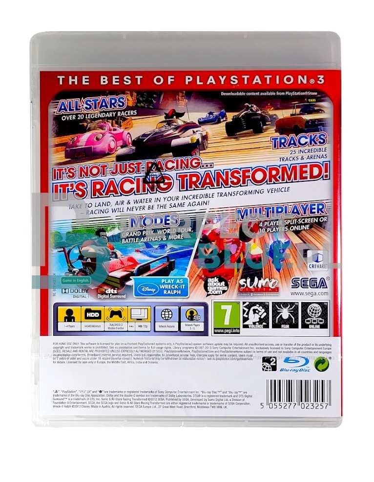 Sonic And All-Stars Racing Transformed / Gra PS3 / Skup Gier / Mokotów