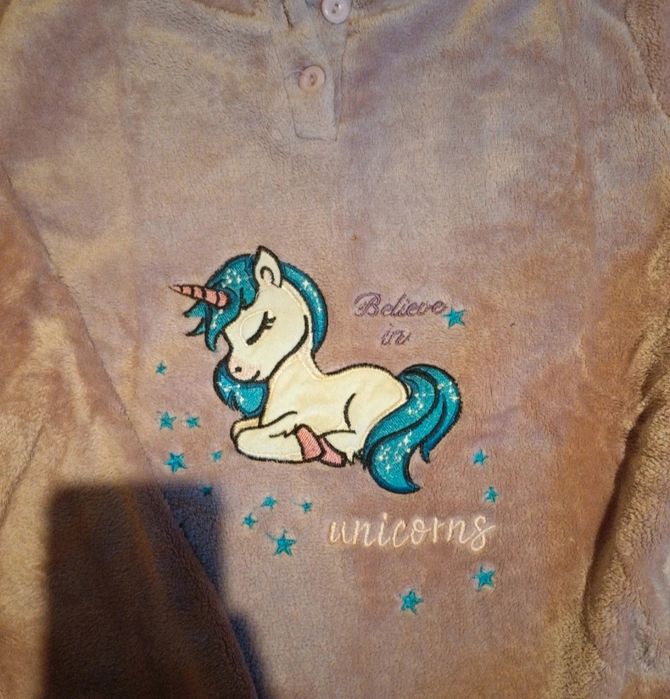 Pijamas polares, rosa e azul