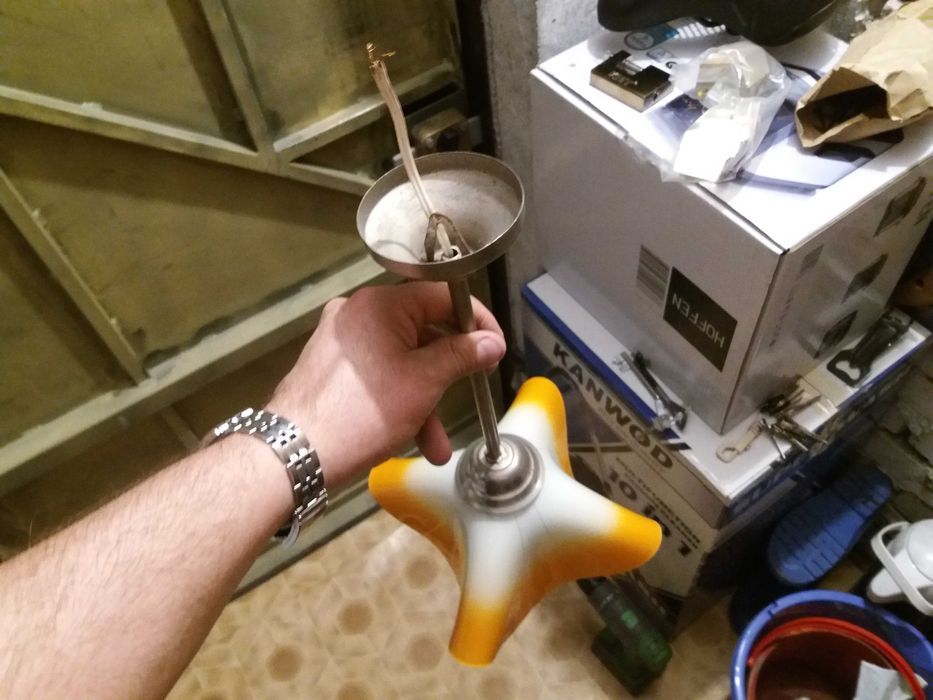 Żyrandol klasyczny pomarańczowy