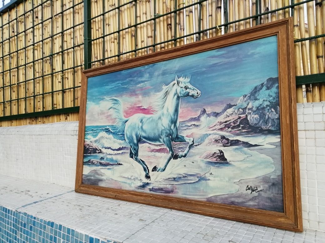 Quadro de Cavalo Branco Lindo