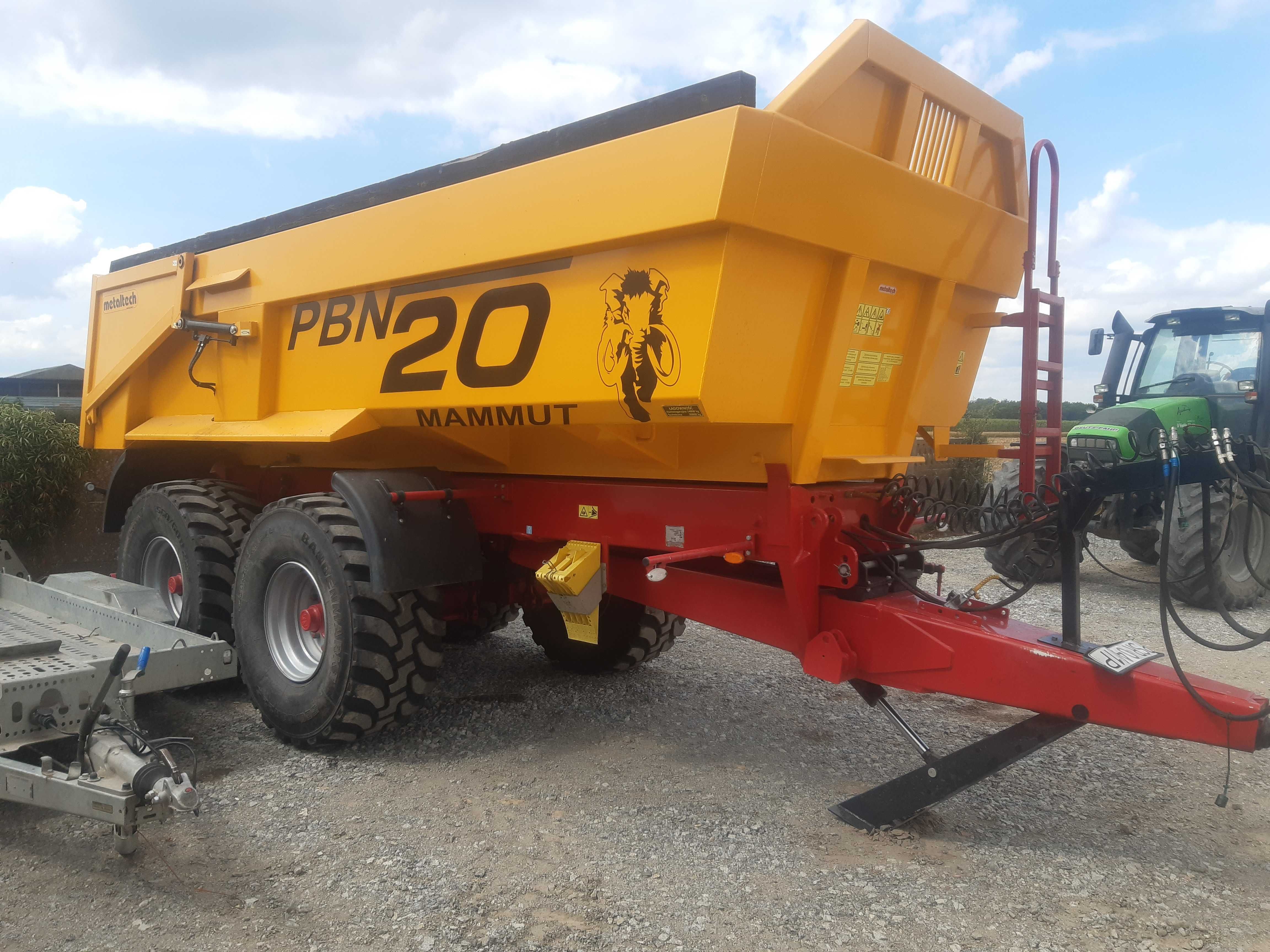 tandem przyczepa wynajem pbn 20