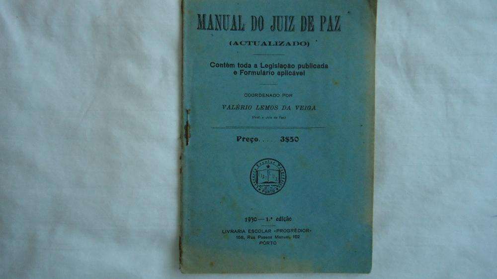 Manual do JUIZ DE PAZ 1ª edição 1930