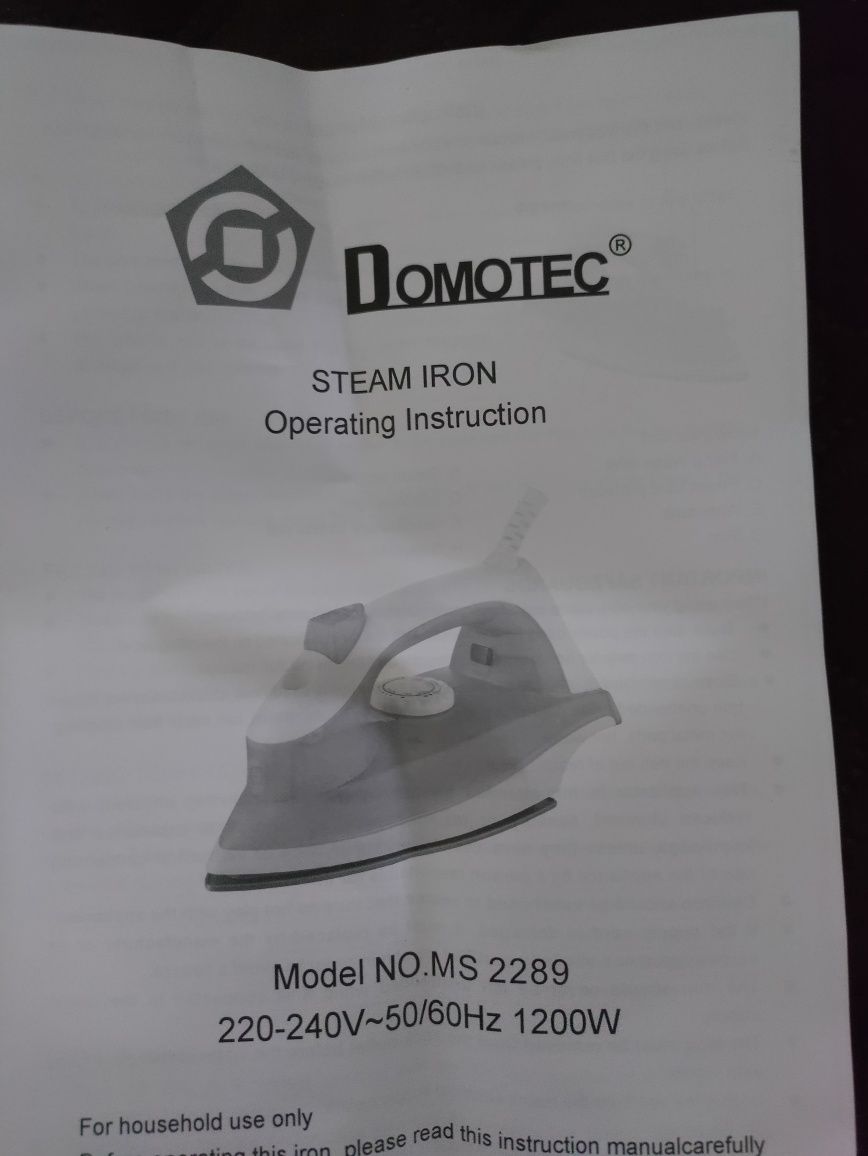 Утюг Domotec MS-2289
