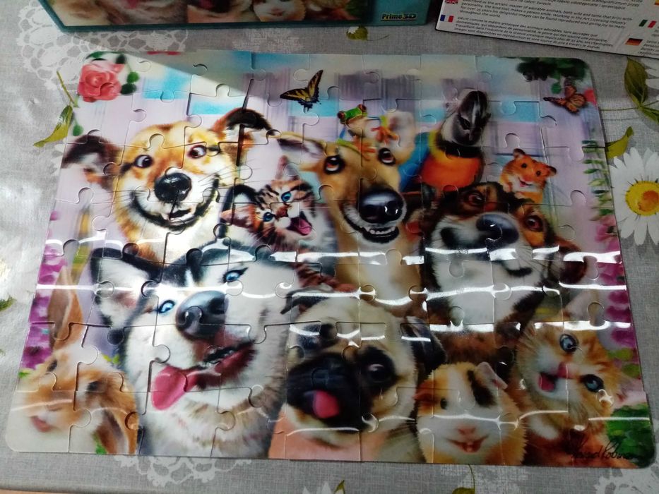 Puzzle 3d szalone zwierzaki
