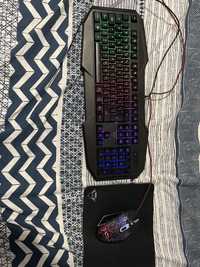 Teclado, Rato e Tapete Gaming Trust