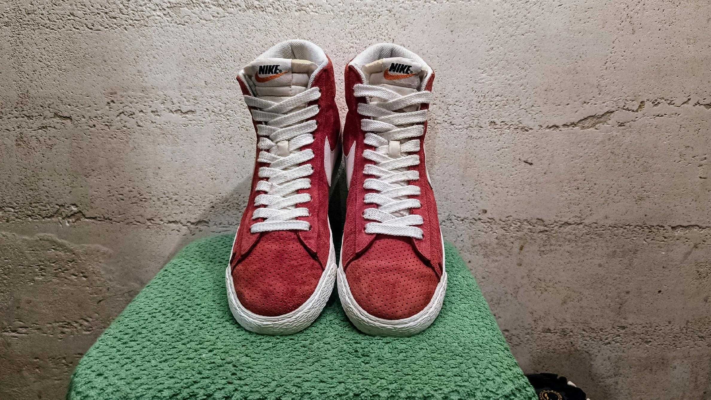 Wysokie sneakersy NIKE BLAZER MID SUEDE r.40 skóra stan bardzo dobry