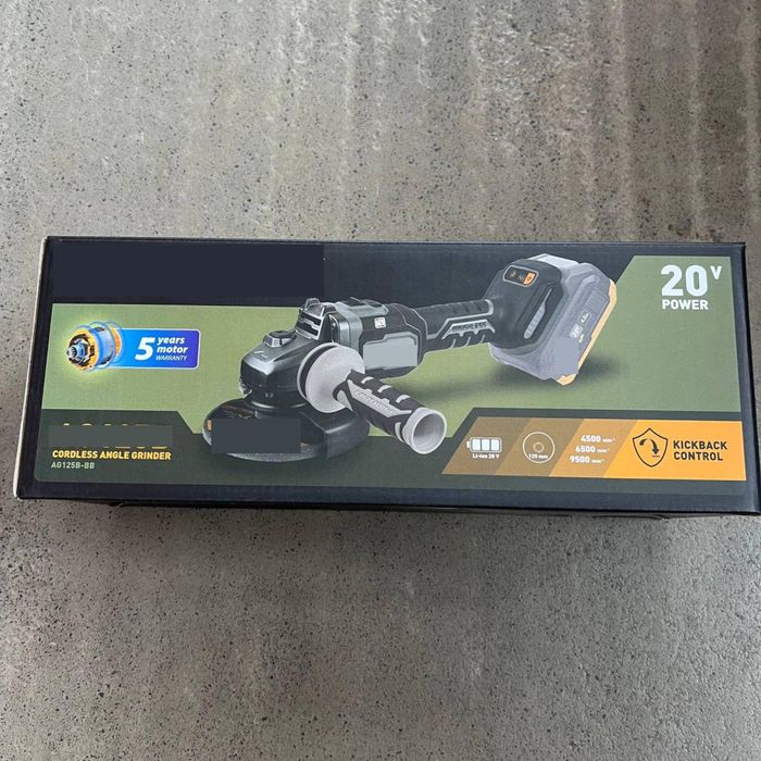 Акумуляторна болгарка Procraft industrial AG125B (без акб та зп)