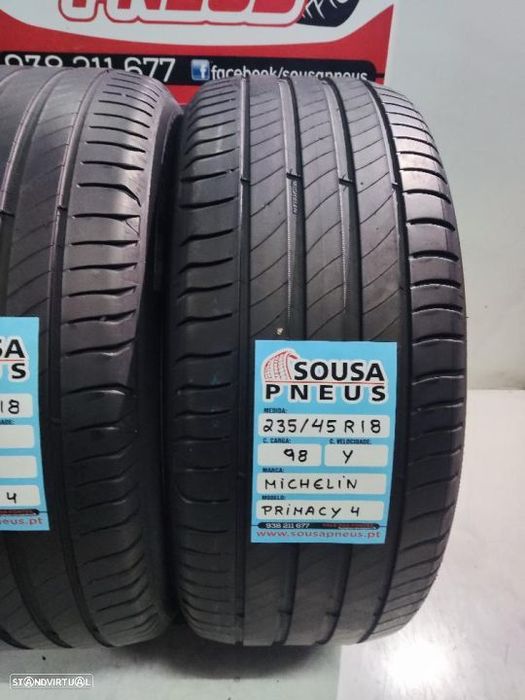 2 pneus como novos 235-45r18michelin - oferta dos portes