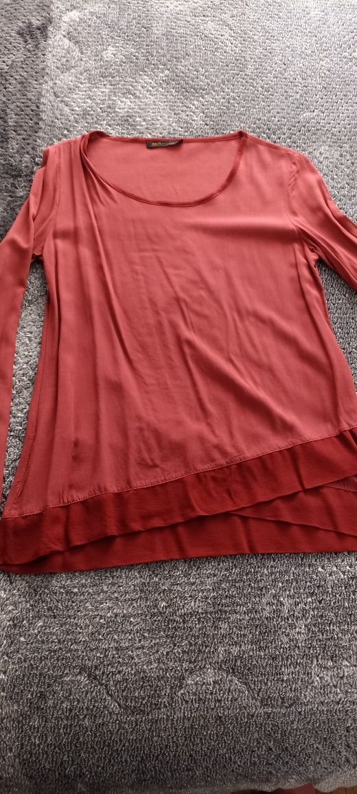 Blusa fluída de senhora cor tijolo