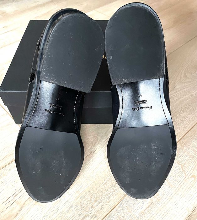 Botki Massimo Dutti czarne skóra chelsea komplet pudełko worek 299zł