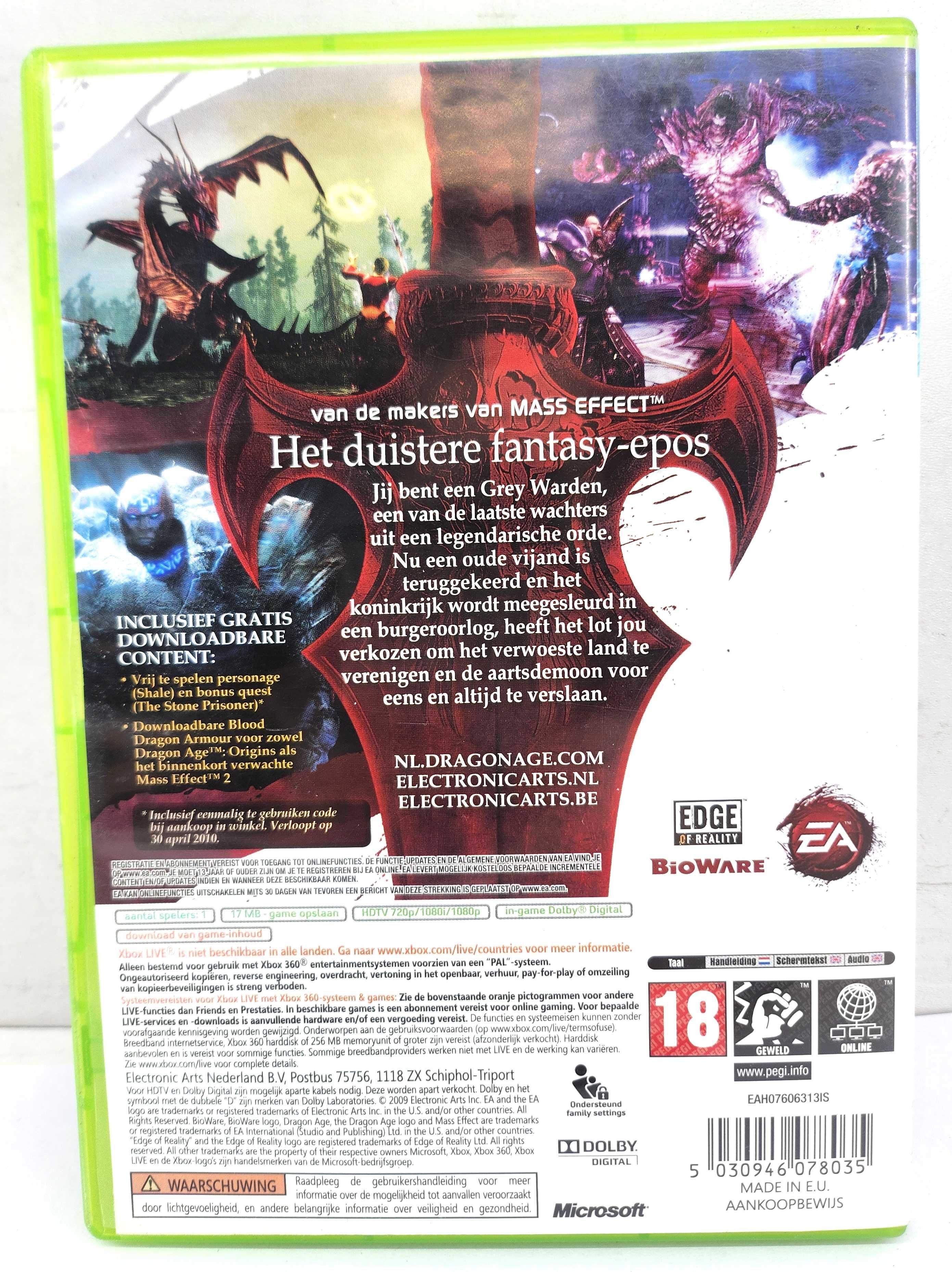 DRAGON AGE gra na konsolę  XBOX 360