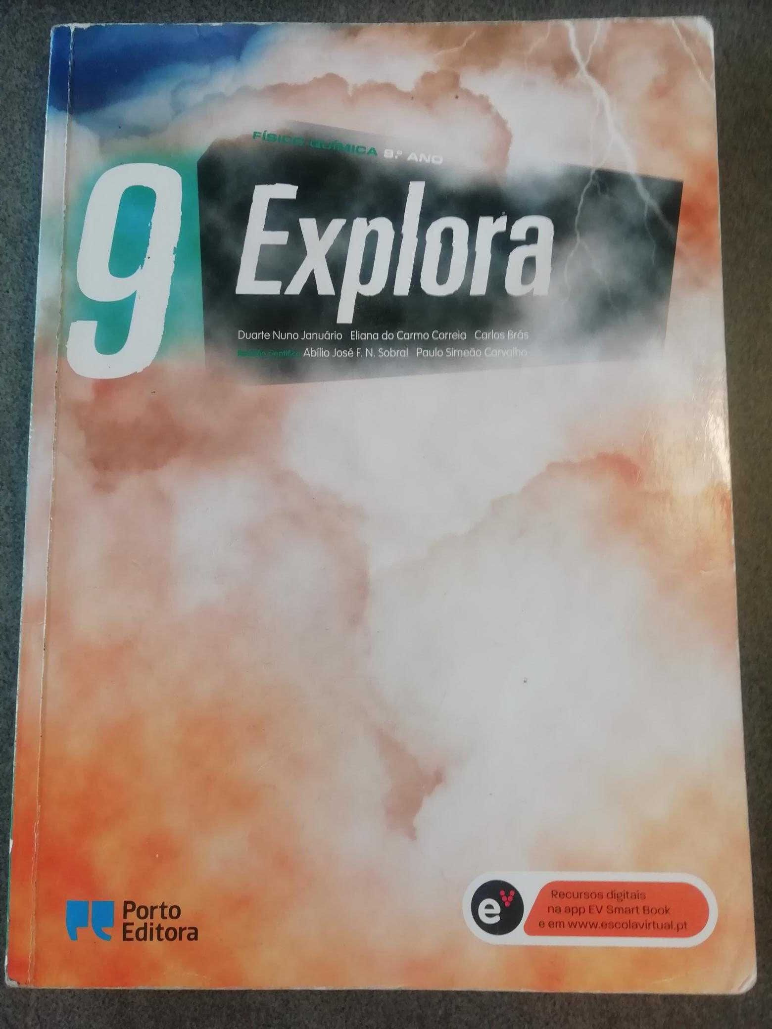 Manual Fisíco-Química "Explora" 9º ano Porto Editora