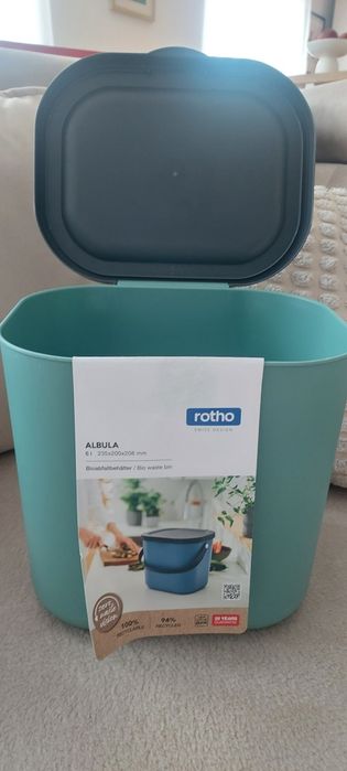 Nowy Rotho Pojemnik na Odpady Bio  Abdula 6L, BPA Free