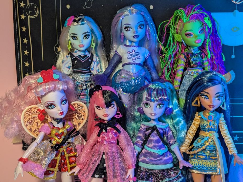 Ляльки Монстер Хай g3 monster high твайла, кьюпід, дракулаура, еббі