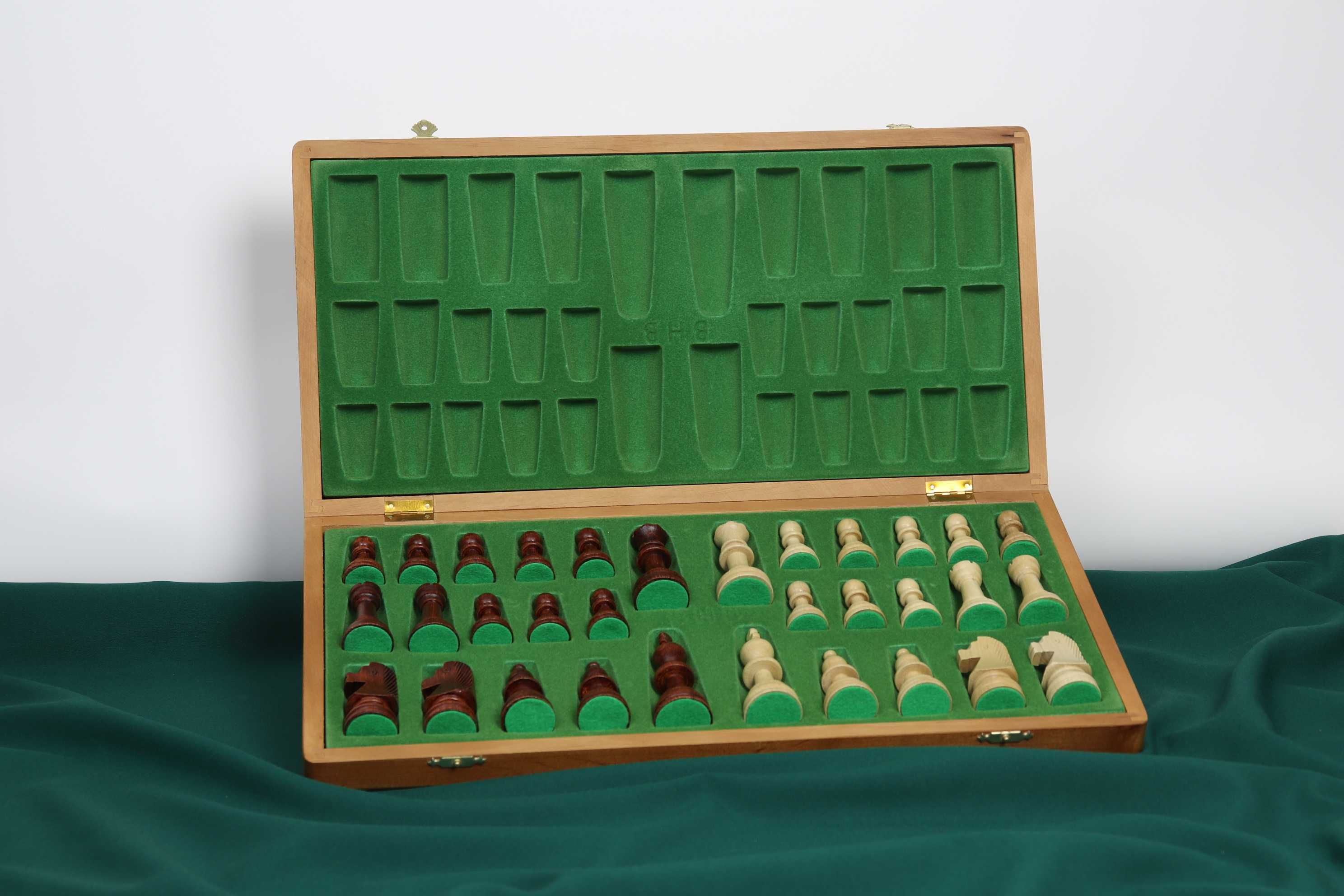 Szachy drewniane składane turniejowe no.5 figury szachowe gra prezent
