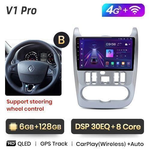 Radio nawigacja Renault Logan 1 Sandero 2 Dacia Duster Android 6GB