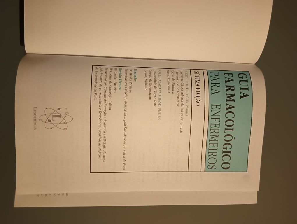 Guia Farmacológico para Enfermeiros -J Como novo!*