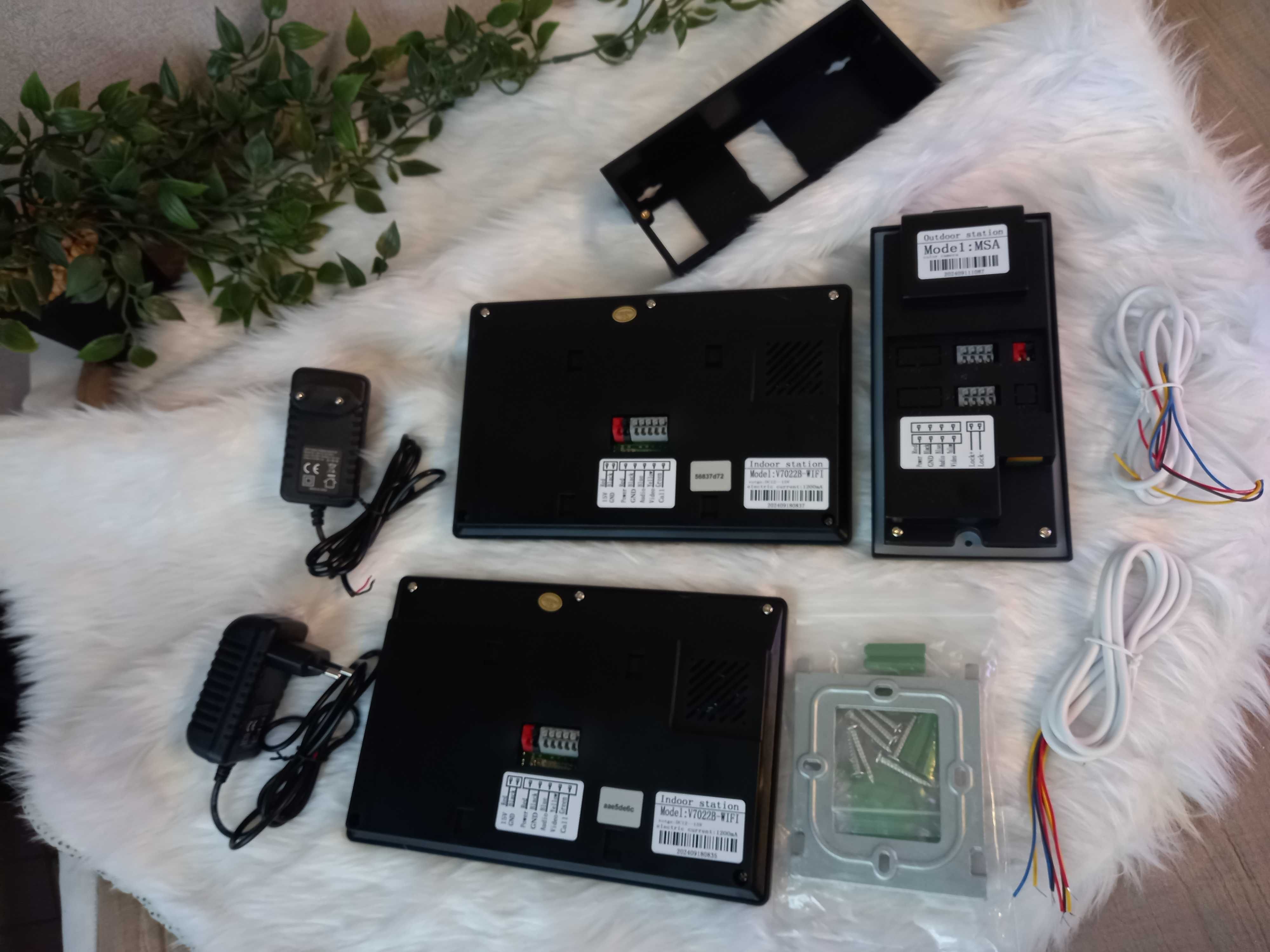 Відеодомофон на 2 квартири Apartment video doorbell intercom system 9"