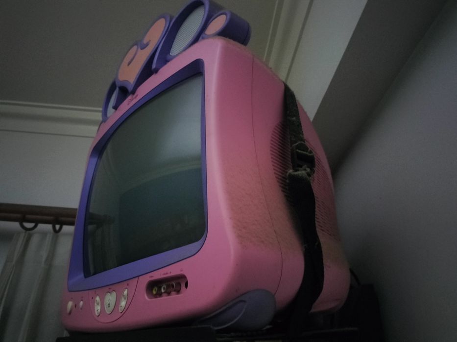 TV Retro Disney Princess + Comando Original – Raridade!
