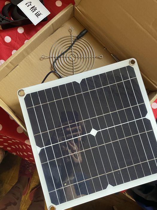 Сонячний вуличний вентилятор