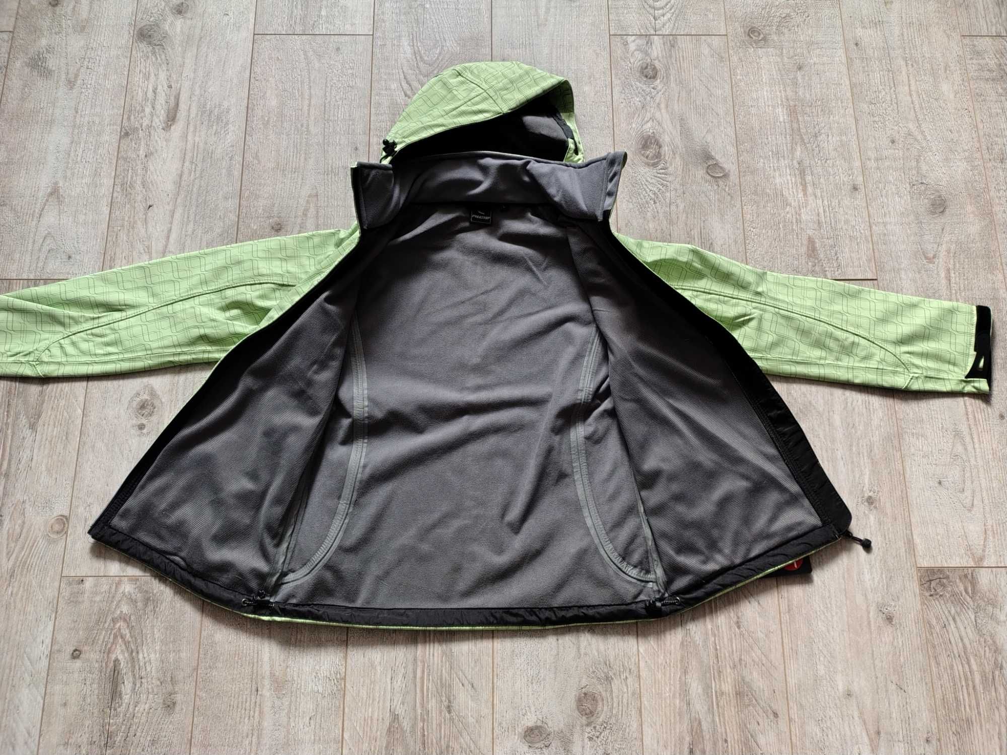 Nowa kurtka damska, typu Softshell zielona w fale M/L