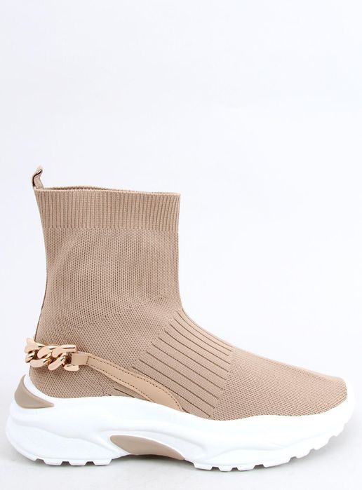 Skarpetkowe Buty Za Kostkę Gina Khaki