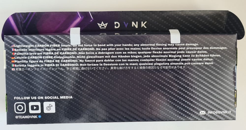 Спортивні карбонові устілки DVNK, оригінал