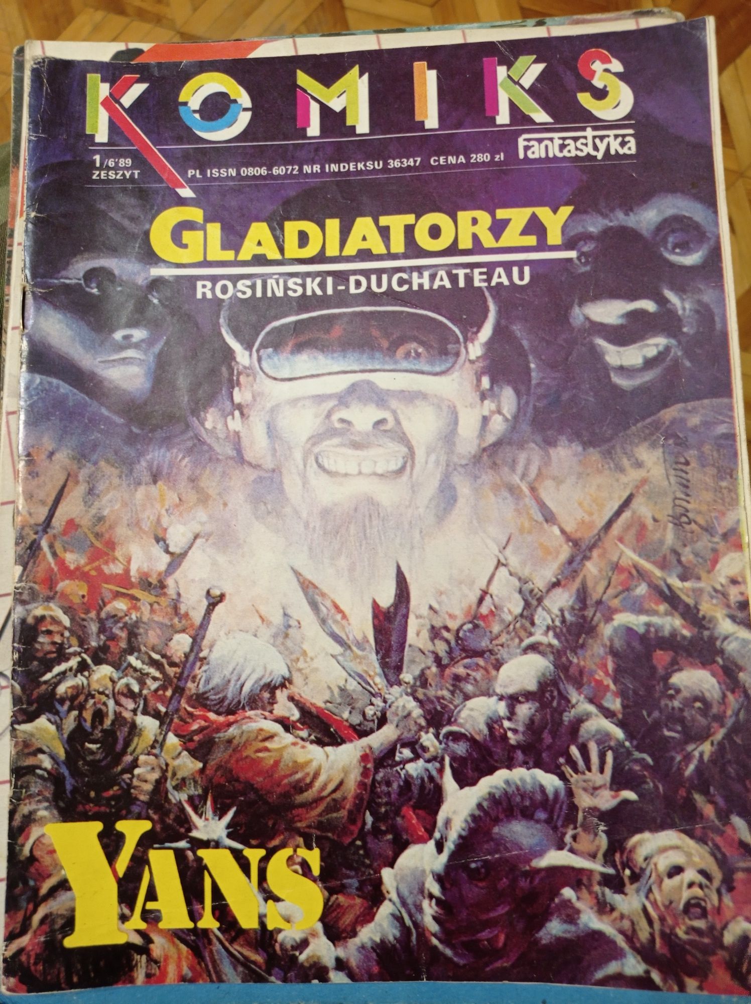 Komiks gladiatorzy 1/6'89